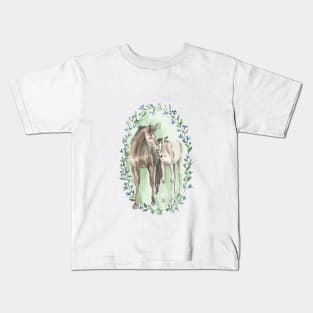 Horse family Kids T-Shirt